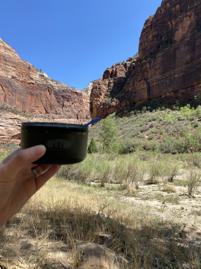 Lunch at Big Bend in Zion National Park